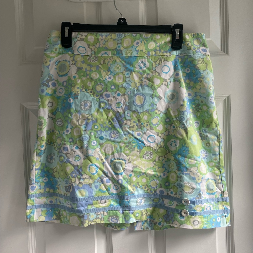 Sigrid Olson funky floral skirt size 8